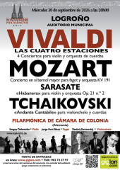 Concierto de Vivaldi, Mozart, Sarasate y Tchaikovsky