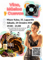 Concierto de música y vino en cueva subterránea