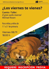 Cuento/Taller: El gran sueño invernal de Michael Rosen