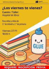 Taller infantil: Hospital de libros